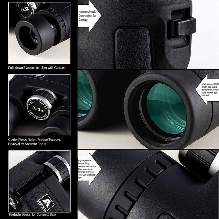8x32 Hd High Quality Bak4 Prism Binoculars Telescope