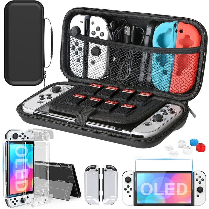9 in 1 Protective Case Compatible with Nintendo Switch Oled