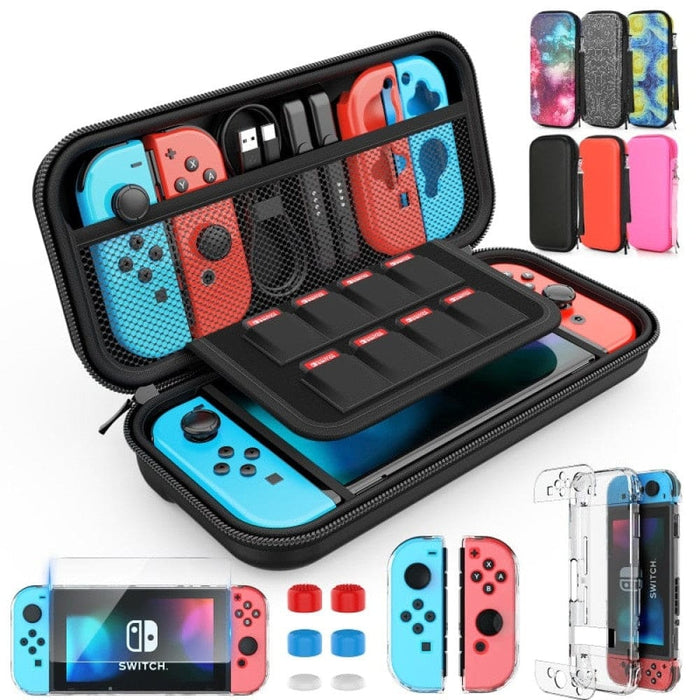 9 In 1 Switch Accessories Kit And 6 Pcs Thumb Grip
