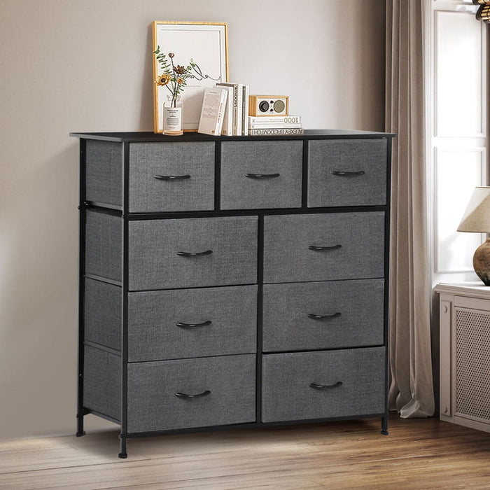 9 Chest of Drawers Storage Cabinet Tower Dresser Tallboy