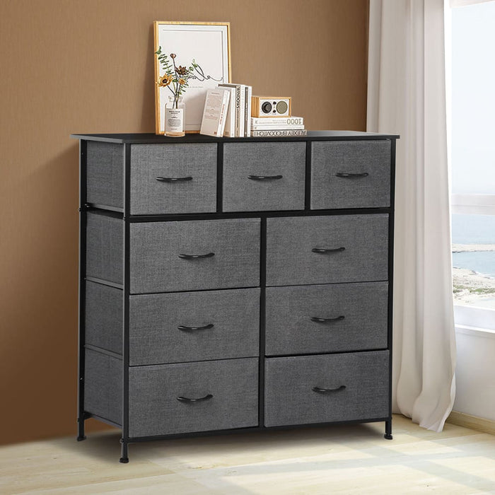 9 Chest of Drawers Storage Cabinet Tower Dresser Tallboy