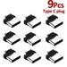 9 Piece Magnetic Tips For Mobile Phones 3 In 1 Plug