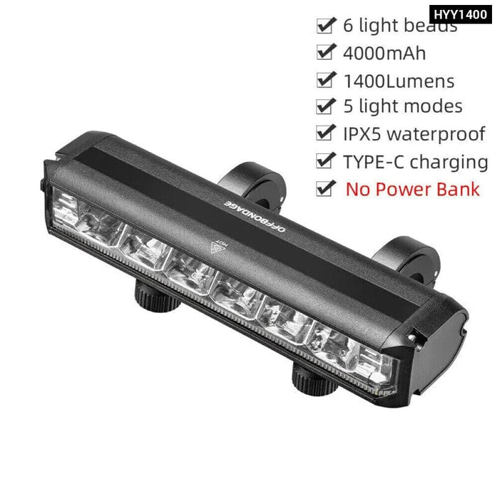 900lm Usb Waterproof and Rechargeable Bike Light