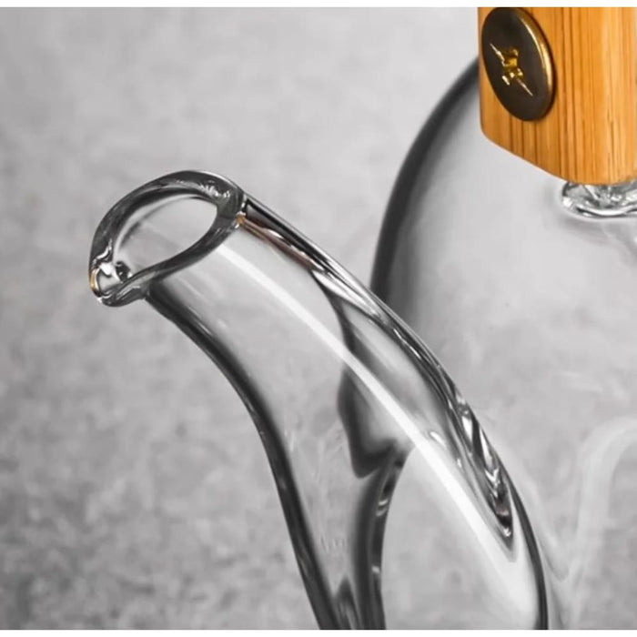 900ml Glass Teapot with Hand Woven Beam Design