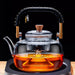 900ml Glass Teapot With Hand Woven Beam Design