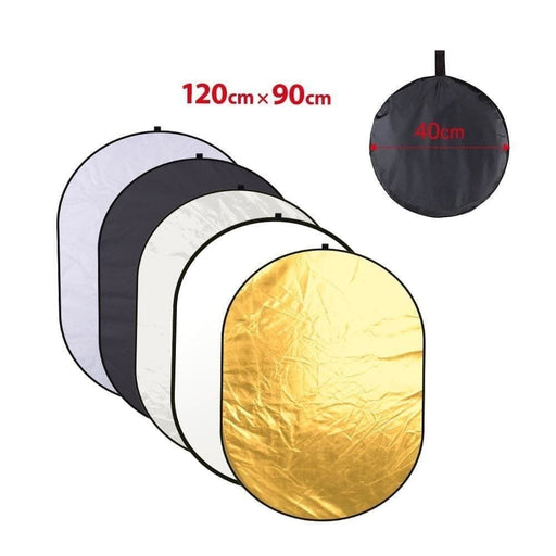 90*120cm 5 In 1 Fotografia Reflector Gold Silver White Black