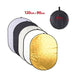 90*120cm 5 In 1 Fotografia Reflector Gold Silver White Black