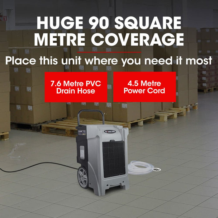 90l/day Commercial Air Dehumidifier for Mould Portable