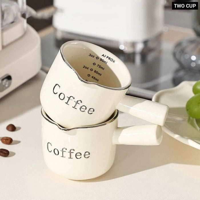90ml Ceramic Coffee Cup with Handle