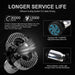 90w Led Projector Headlight With Fan Cooling