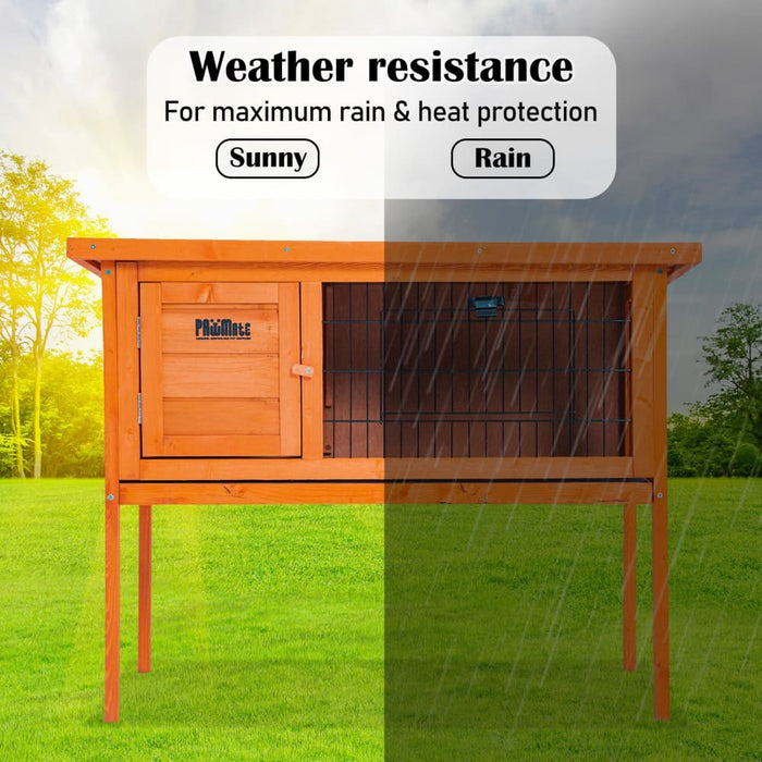 91 x 45 70cm Rabbit Hutch Chicken Coop Free Standing Cage