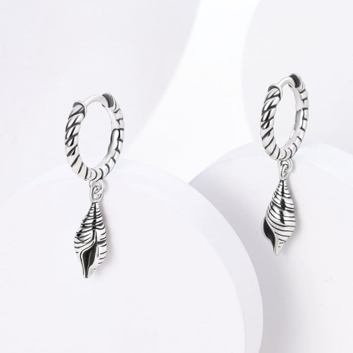 925 Silver Luminous Shell Earrings For Women Pave Cz Heart