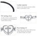 925 Sterling Silver Black Cross Leather Chain Bracelets