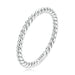 925 Sterling Silver Braided Texture Twisted Eternity Band