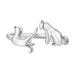 925 Sterling Silver Butterfly Tail Cat Adjustable Finger