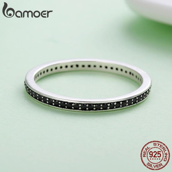 925 Sterling Silver Dazzling Cz Stackable Rings For Women