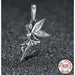 925 Sterling Silver Flower Fairy Dangle Pendant Charms Fit