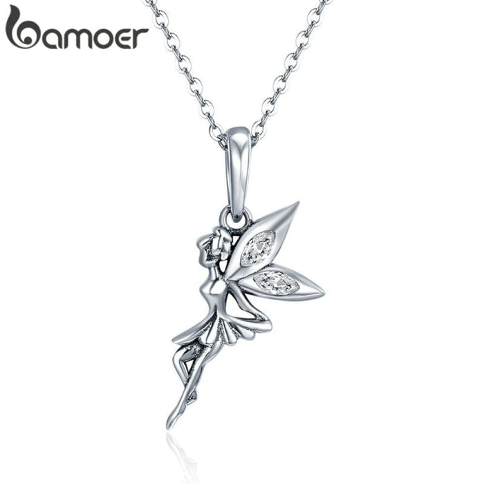 925 Sterling Silver Flower Fairy Dangle Pendant Charms Fit