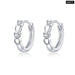 925 Sterling Silver Heart To Hoop Earrings For Women