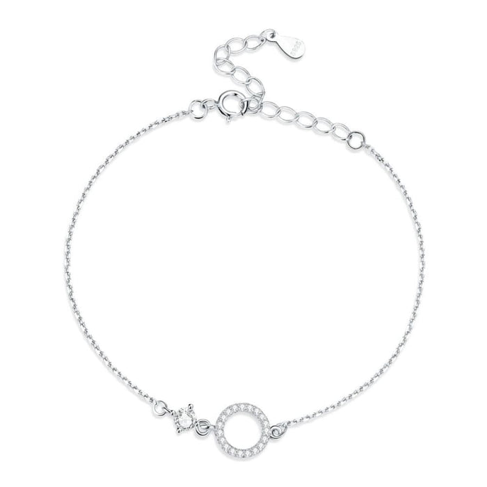 925 Sterling Silver Ring Bracelet For Women