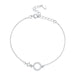 925 Sterling Silver Ring Bracelet For Women