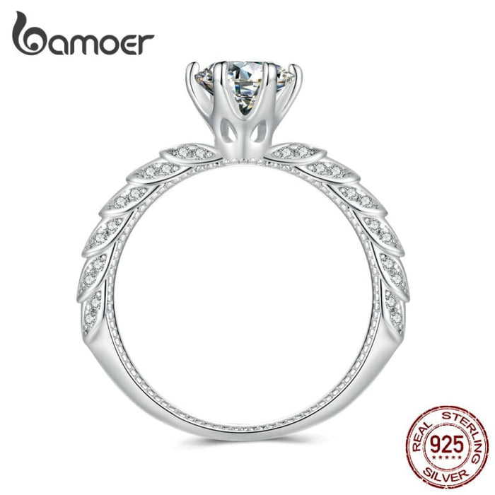 925 Sterling Silver Shining Moissanite Ring For Women