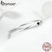 925 Sterling Silver Simple Carve Heart Stackable Promise