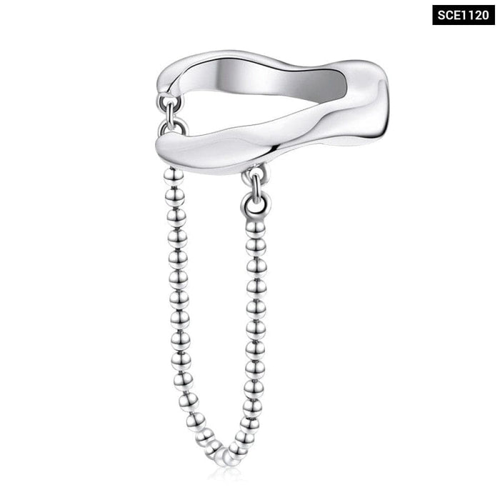 925 Sterling Silver Simple Star Ear Cuff For Women