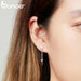 925 Sterling Silver Tassel Flower Ear Studs For Women