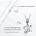 925 Sterling Silver Vintage Letter a To z Pendant Necklace