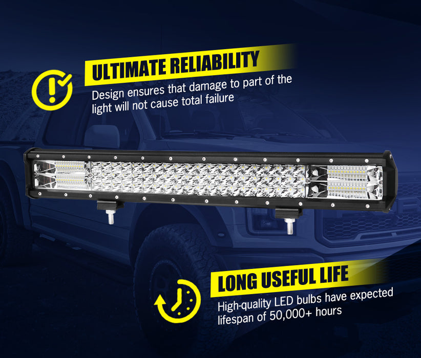23Inch Led Light Bar Spot Flood Driving Offroad Lamp 20 / 23" 4Wd