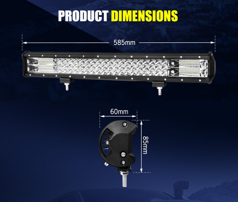 23Inch Led Light Bar Spot Flood Driving Offroad Lamp 20 / 23" 4Wd