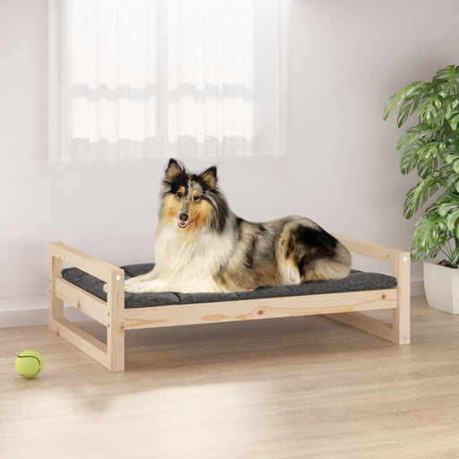 Dog Bed 95.5x65.5x28 Cm Solid Pine Wood Nxoanx