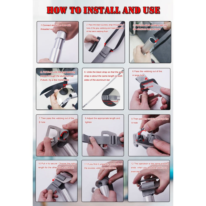 96cm Resistance Bar with Large Hook Handles