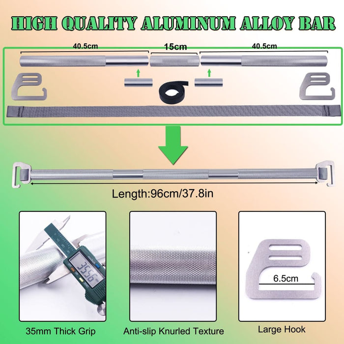 96cm Resistance Bar with Large Hook Handles