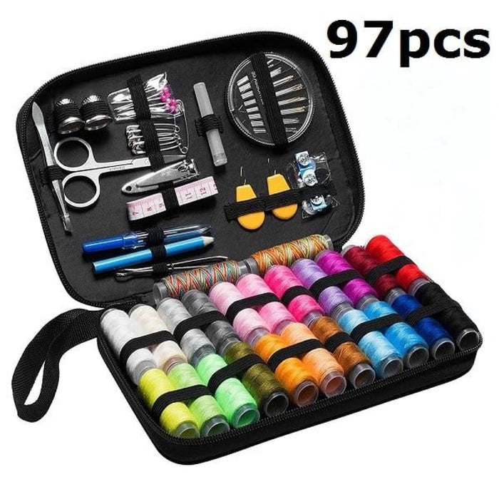 1Set Portable Multi-functional Sewing Kit,Mini Sewing Storage Box Including  Sewing Needles, Pins, Scisssors, Etc. Sewing Accessories Kit For Home And  Travel Use