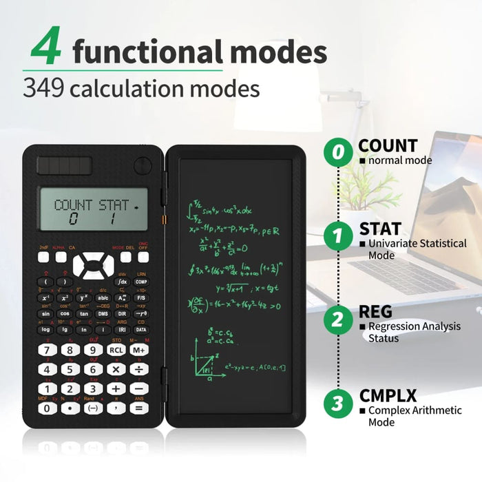991ms Calculator with Writing Tablet 349 Functions