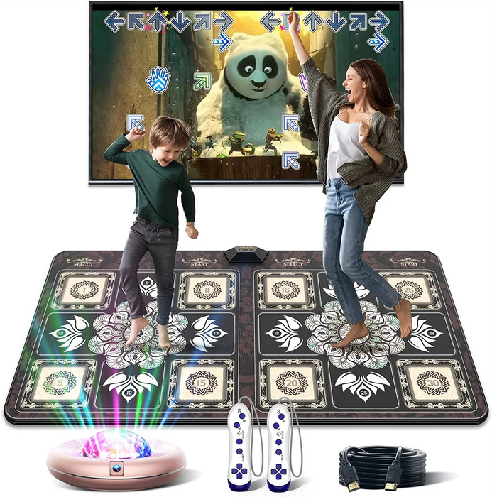 Wireless Dance Mat Game For Tv / Pc Double User With Motion Sensing & Non Slip Pads