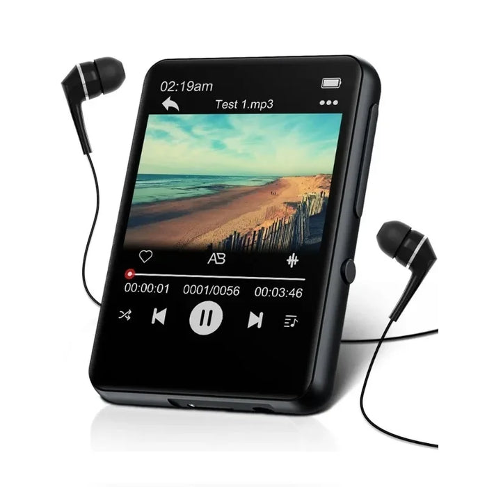 32Gb Touch Screen Mp3 Player With Bt 5.0 Hd Speaker Fm Radio & Voice Recording