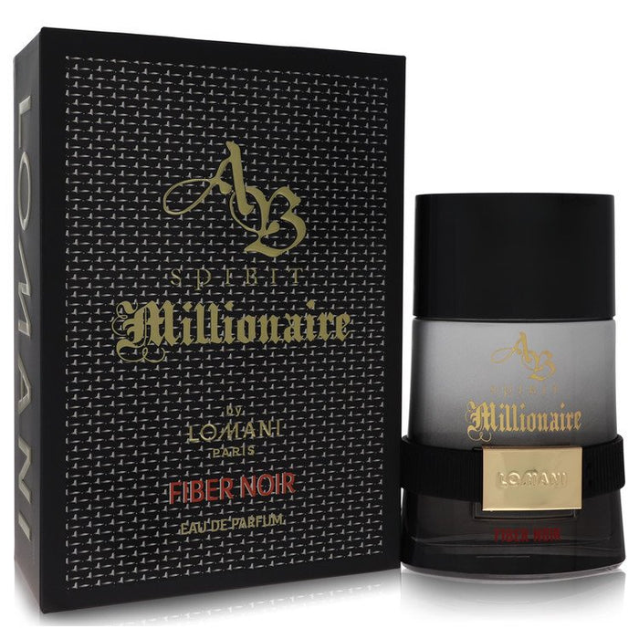 Ab Spirit Millionaire Fiber Noir Eau De Parfum Spray By Lomani For Men-100 Ml