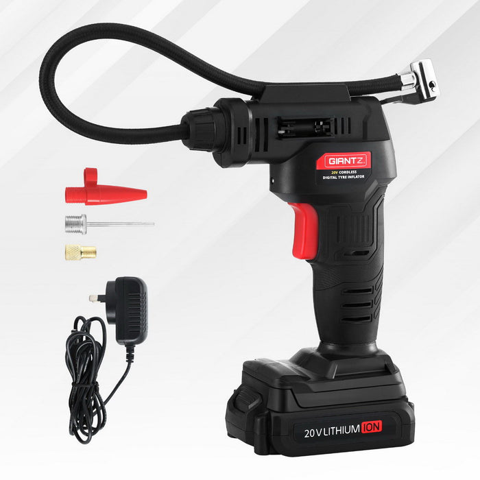 20V Air Compressor 120Psi Electric Portable Air Inflator Led Light