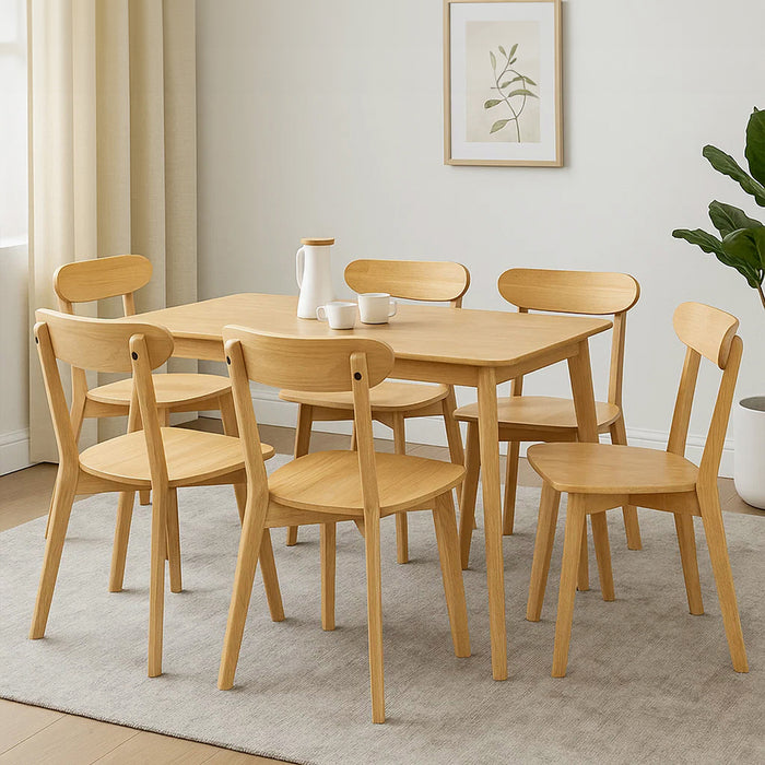 6X Dining Chairs Wooden Kitchen Chair