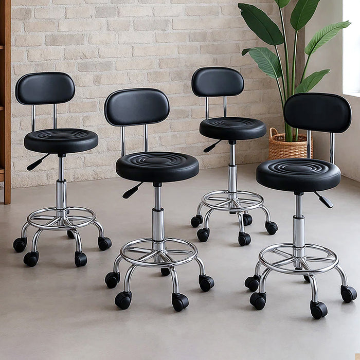 4X Salon Stool Swivel Bar Stools