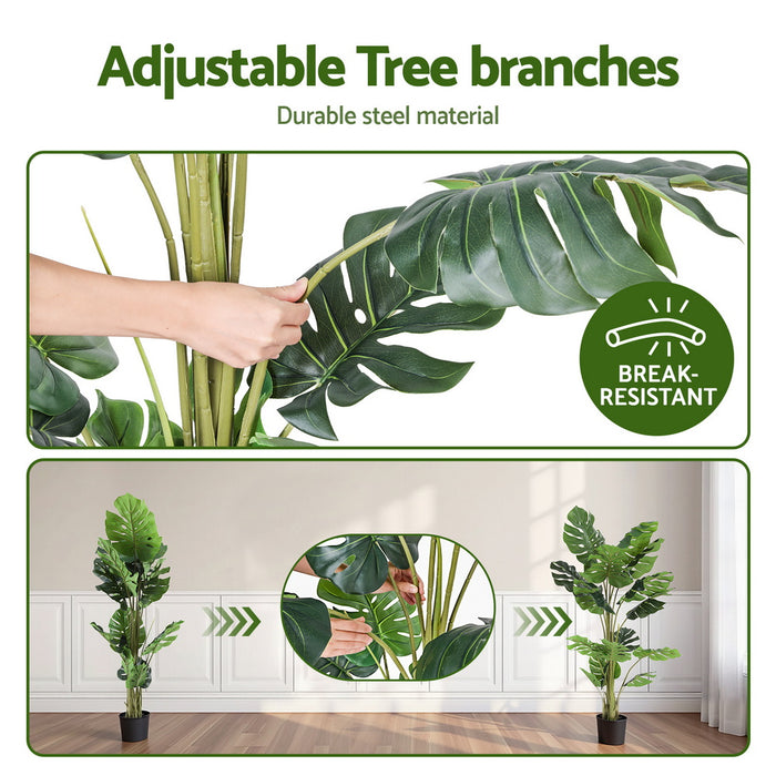 140cm Artificial Monstera Tree Faux Trees Indoor Decor Artificial Plants Lifelike Plant 1.4M