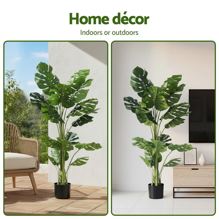 140cm Artificial Monstera Tree Faux Trees Indoor Decor Artificial Plants Lifelike Plant 1.4M