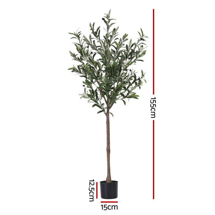 155Cm Artificial Olive Tree Faux Trees Indoor Decor Artificial Plants Lifelike Plant