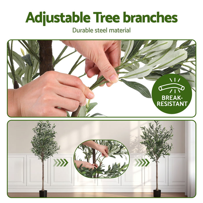 155Cm Artificial Olive Tree Faux Trees Indoor Decor Artificial Plants Lifelike Plant