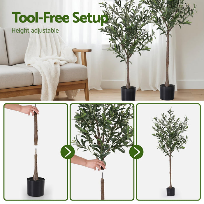 155Cm Artificial Olive Tree Faux Trees Indoor Decor Artificial Plants Lifelike Plant