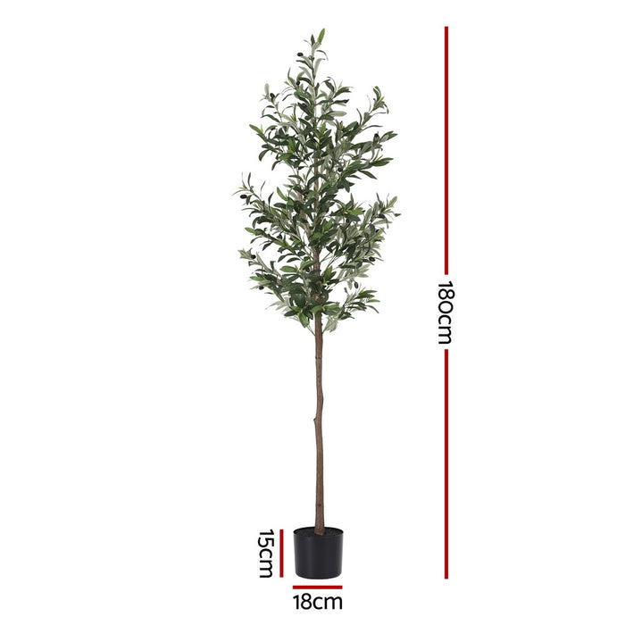 180Cm Artificial Olive Tree Faux Trees Indoor Decor Artificial Plants Lifelike Plant 1.8M