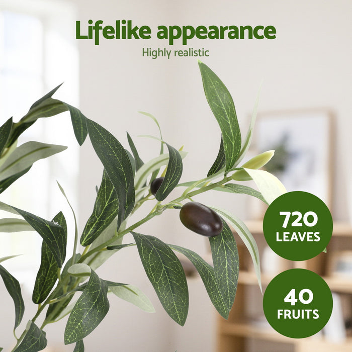 180Cm Artificial Olive Tree Faux Trees Indoor Decor Artificial Plants Lifelike Plant 1.8M